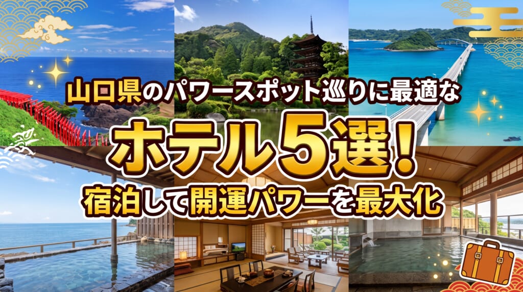 山口県のパワースポット巡りに最適なホテル5選！宿泊して開運パワーを最大化